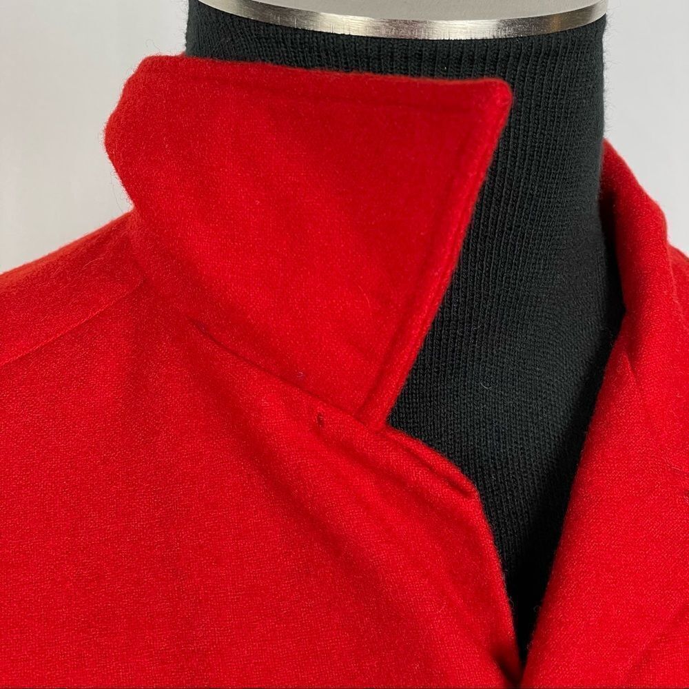 Vintage Pendleton Red 100% Wool Button Front Shir… - image 5